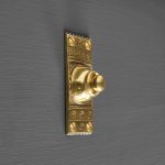 retro bell push brass