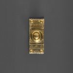 retro bell push brass