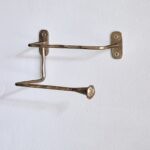 antique brass toilet roll holder